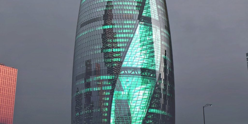 Zaha Hadid Leeza Soho Tower 1